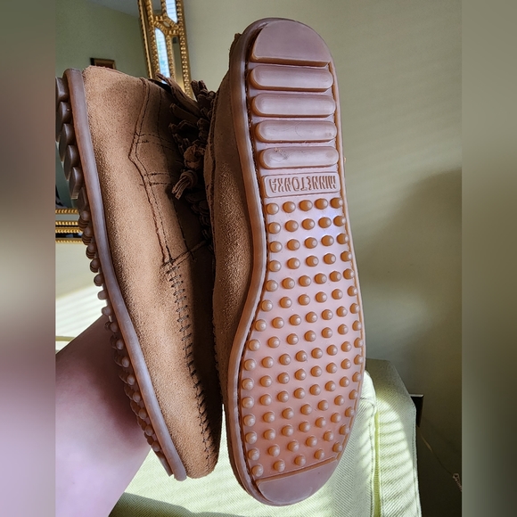 Minnetonka Double Fringe Side Zip Boot Size 8 Great Condition - Picture 4 of 10